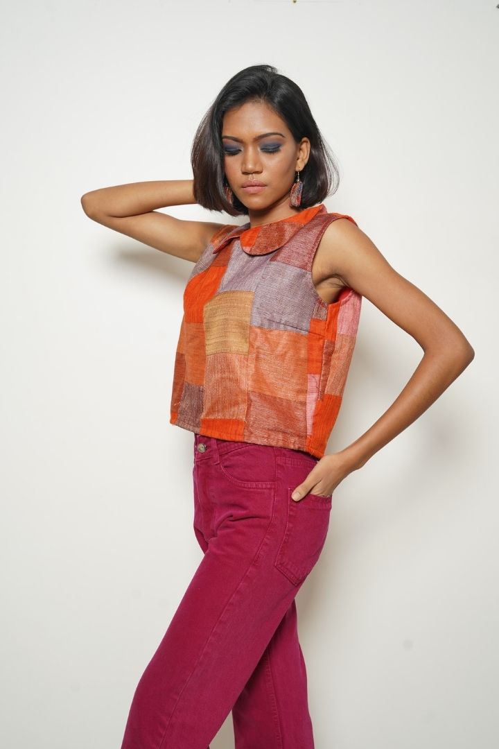 BunkoJunko Orange Top - A vibrant and stylish orange top from BunkoJunko's collection.