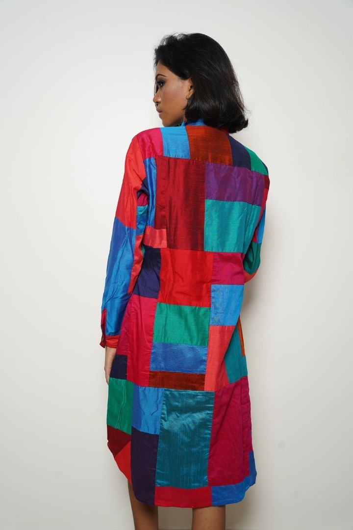 ColorSplash Patchwork Dress by bunko Junko