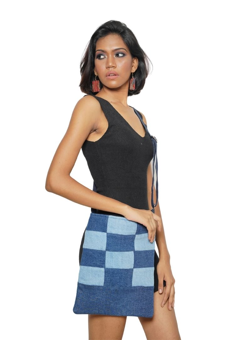 Fabric Revive Sling Patchwork Denim Swing Bunko Junko