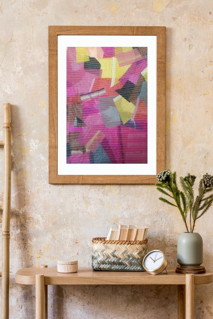 Bunko Junko's Scrap Fusion Wall Frame: Eco-Art Elegance