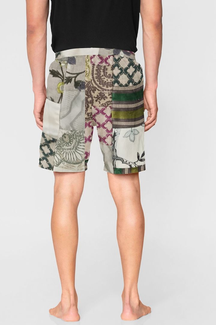 Patchwork Men's Shorts: Fashionable and Unique shorts with a distinctive patchwork design.