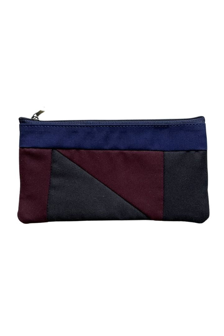 Modern Minimalist Pouch by Bunko Junko: A sleek, upcycled pouch with a simple, contemporary design.
