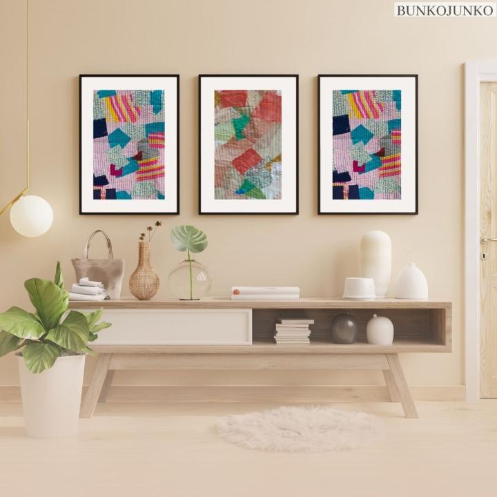 Textile Art Wall Decor by Bunko Junko, offering stylish and sustainable home décor.