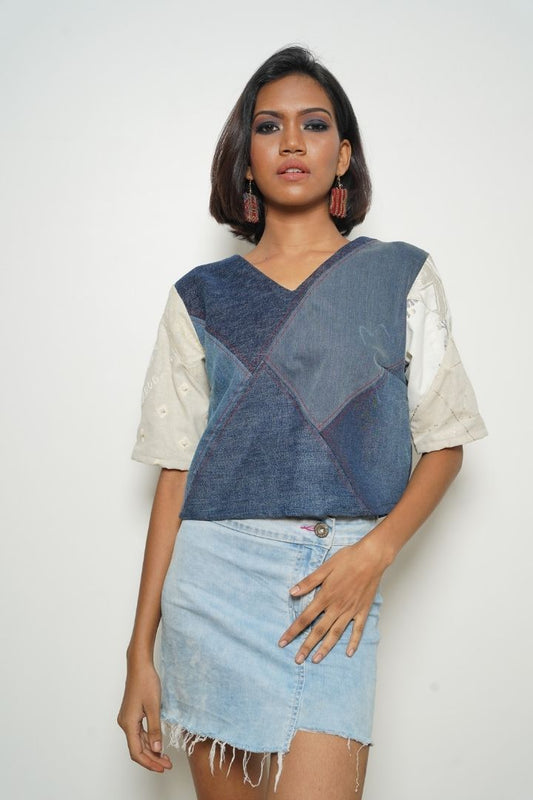 This Or That Denim Top: A versatile and stylish denim top for any occasion