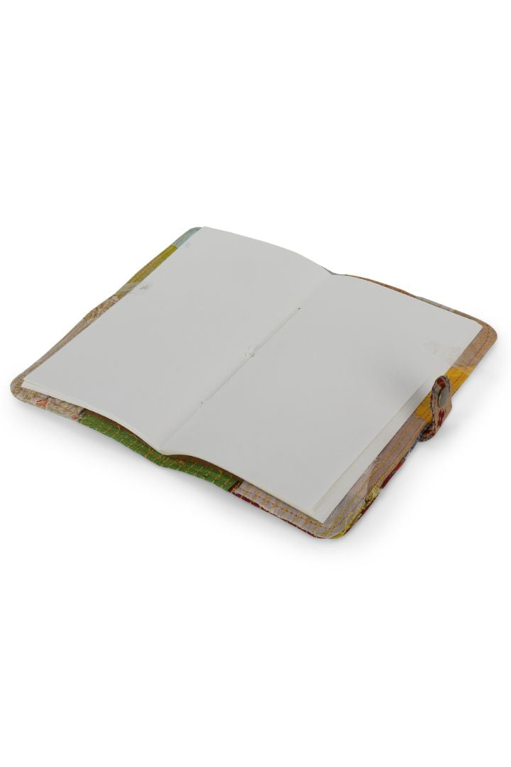 Upcycled Fabric Covered Diary: Sustainable and Stylish journal with a unique fabric cover.