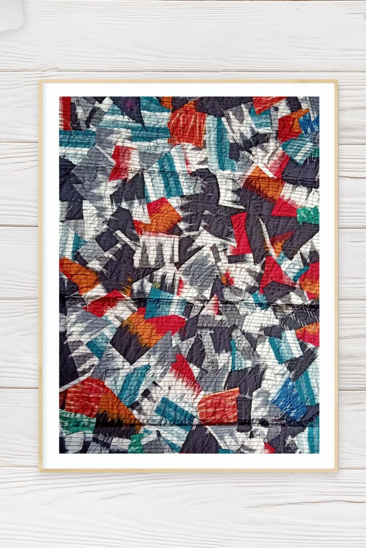 Archi Textile Wall Decor - Handcrafted Ikat Textile Wall Art by Bunko Junko