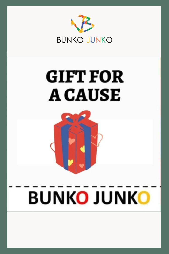 Charitable Thanksgiving Gift Card by Bunko Junko: A thoughtful gift card supporting a good cause
