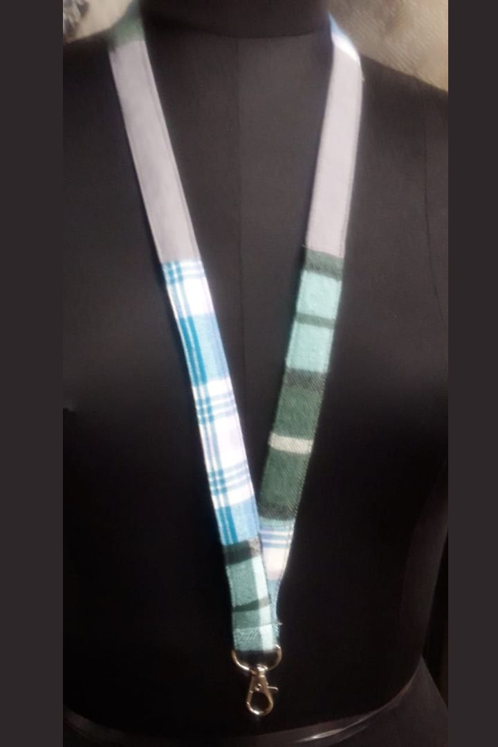 Bunko Junko Eco Lanyard: Sustainable and Stylish lanyard made with textile offcut.