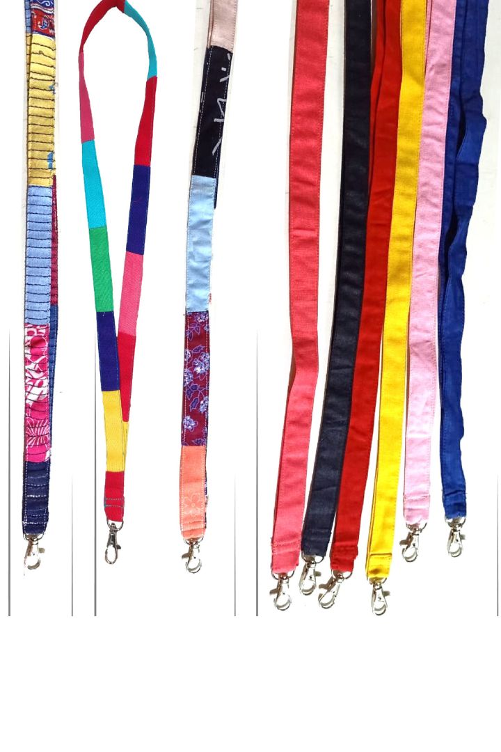Bunko Junko Eco Lanyard: Sustainable and Stylish lanyard made with textile offcut.