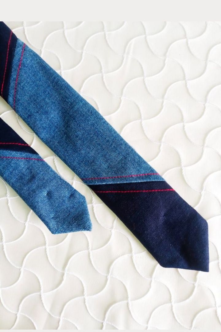 necktie-bunkojunko-denim-UNISEX-Ecofriendly