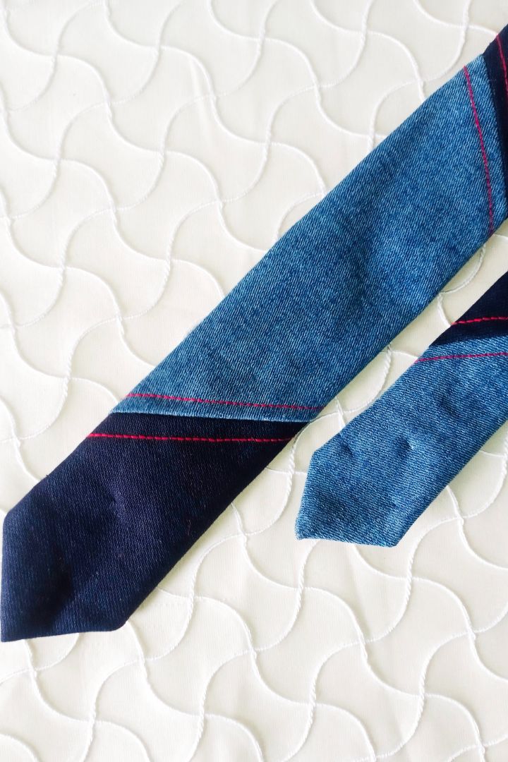 necktie-bunkojunko-denim-UNISEX-Ecofriendly