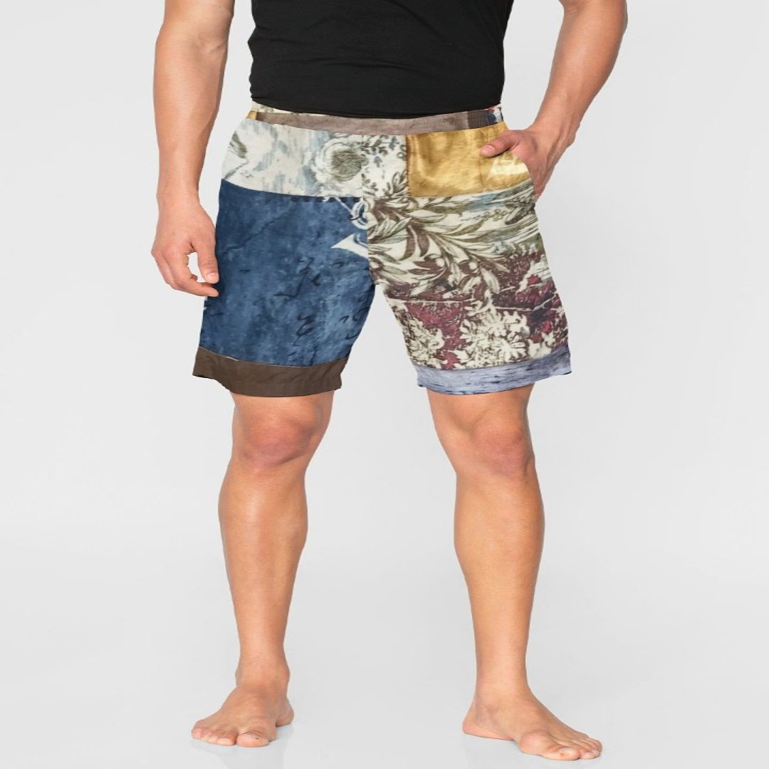 Mid Rise Shorts by Bunko Junko: Stylish, upcycled shorts offering a comfortable fit and casual look.