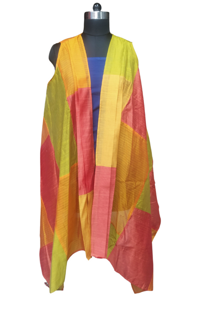 Patchwork Shrug by Bunko Junko: A chic, upcycled shrug with a vibrant patchwork design.