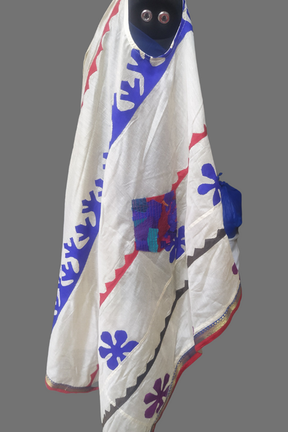 Elegance Enfold Shrug by Bunko Junko: A chic shrug crafted from upcycled fabric, perfect for layering with style.