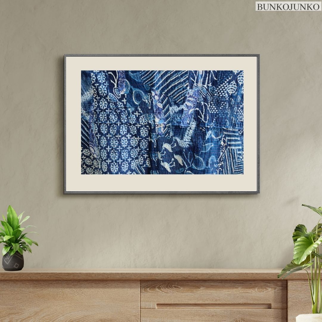 Fabric Twist Wall Decor by Bunko Junko, featuring an artful blend of upcycled textiles.