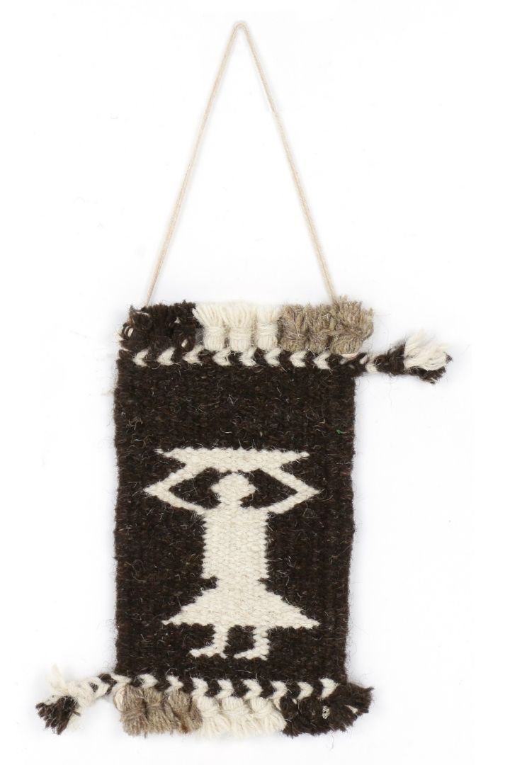 Miniature Wool Rug Wall Decor by Bunko Junko: A charming, handcrafted wool rug perfect for adding a cozy touch to your walls.