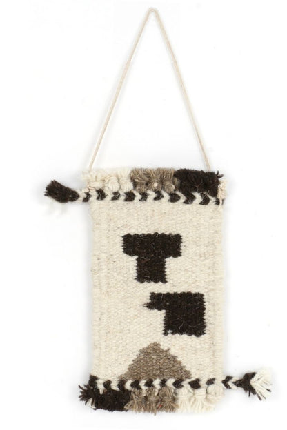 Miniature Wool Rug Wall Decor by Bunko Junko: A charming, handcrafted wool rug perfect for adding a cozy touch to your walls.