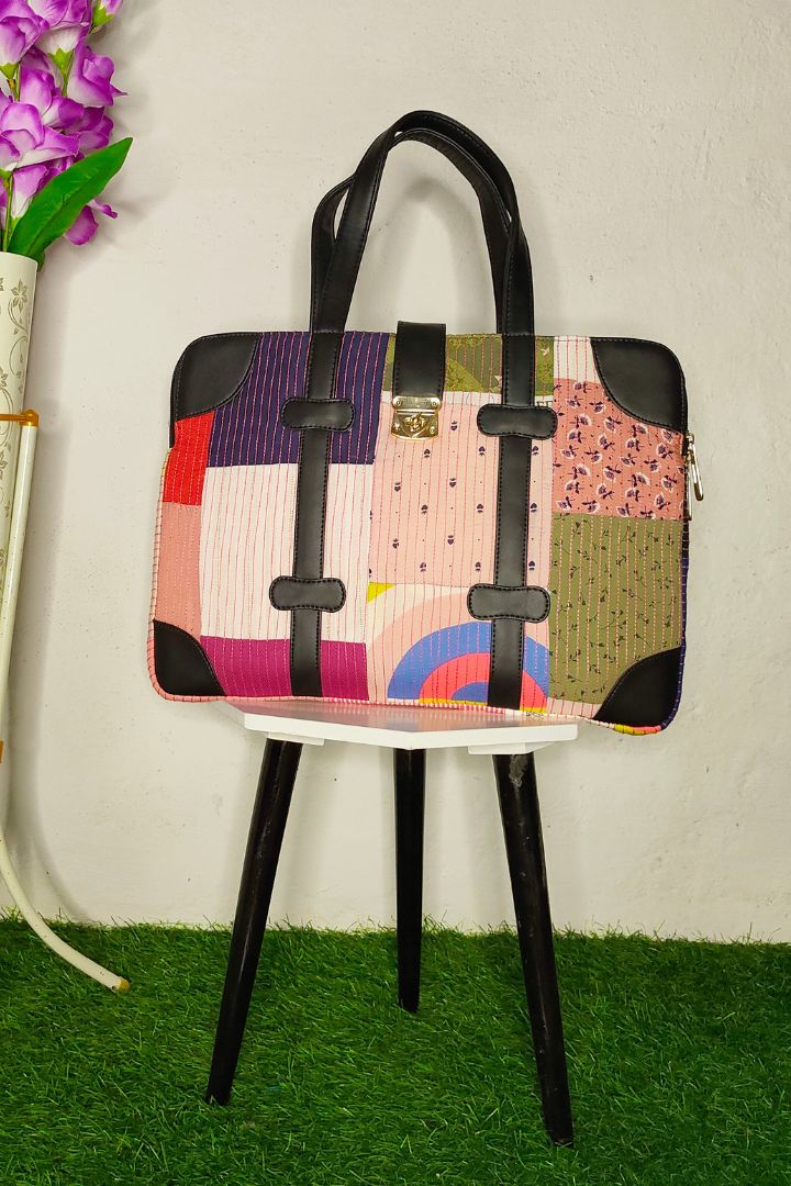 RePatch Laptop Bag - Stylish and Sustainable Bag made from Textile Scrap