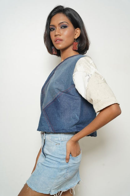 This Or That Denim Top: A versatile and stylish denim top for any occasion