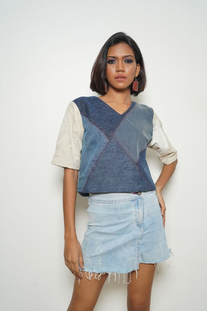 This Or That Denim Top: A versatile and stylish denim top for any occasion