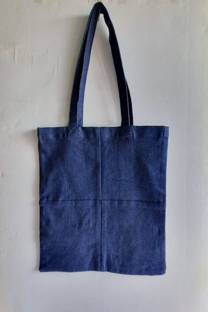 Trendy Denim Tote: Stylish and Practical Carry Bag by BunkoJunko.