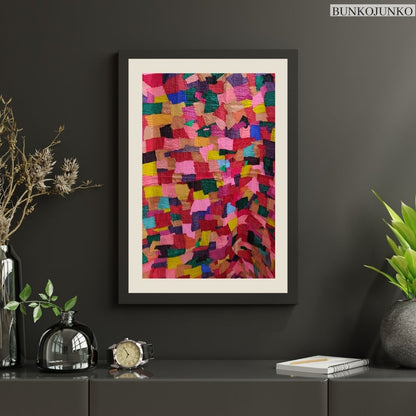 Woven Stories: Textiles Wall Decor by Bunko Junko, featuring rich textures and narratives in fabric art.