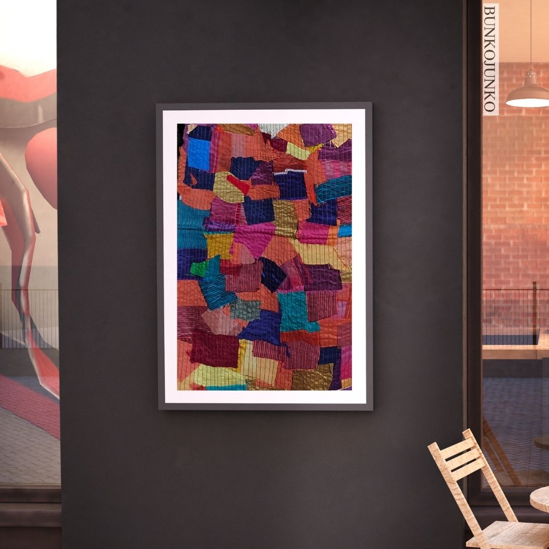 Woven Stories: Textiles Wall Decor by Bunko Junko, featuring rich textures and narratives in fabric art.