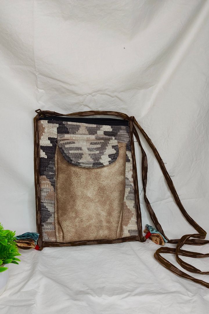 Fabric Revive Sling - Eco-Friendly Crossbody Bag made from Upcycled Textiles.