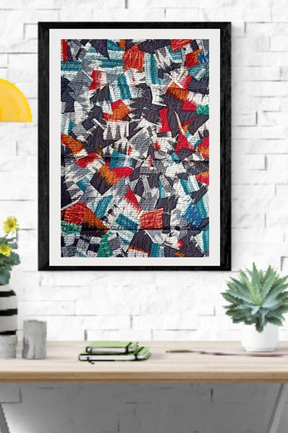 Archi Textile Wall Decor - Handcrafted Ikat Textile Wall Art by Bunko Junko